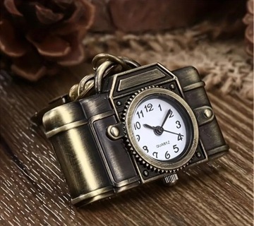 Brelok zegarek w kształcie aparatu fotograficznego