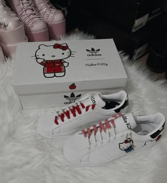Adidas superstar Hello Kitty Sanrio rare alt goth