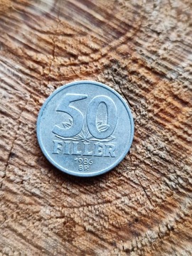 Moneta, Węgry, 50 Fillér, 1986