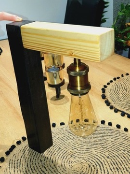 Kinkiet lampa ścienna drewniana loftowa Wood&Decor