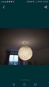 Lampa z piór 