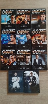 James Bond seria filmów dvd - zestaw