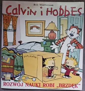 Calvin i Hobbes rozwój nauki robi brzdęk