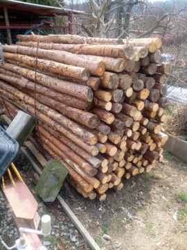 Stemple budowlane drewniane 
