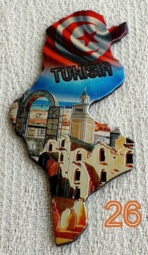 Tunezja, Tunisia - Magnes , magnez na lodówkę