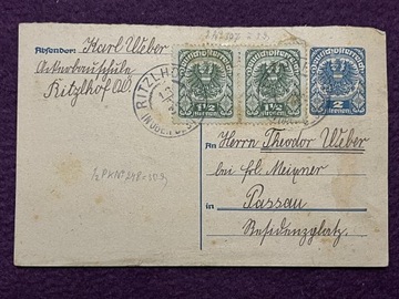 Karta pocztowa Austria Ritzlof 1922r.