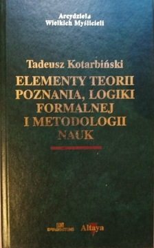 KOTARBIŃSKI - ELEMENTY TEORII POZNANIA, LOGIKI ...