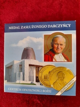 Medal zasłużonego darczyńcy centrum opatrzności 