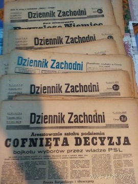 Gazeta Dziennik Zachodni 1947 - 1956 (48 numerów)