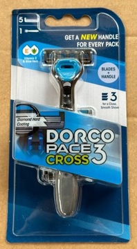 Maszynka Dorco PACE 3 CROSS  5szt zapasów + GRATIS