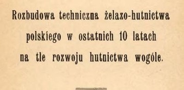 J.Buzek HUTNICTWO I GÓRNICTWO W II RP, 1933r