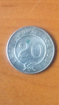 20 cents sarawak srebro,bardzo dobry stan monety