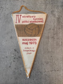 Proporczyk Turniej Siatkówki Szczecin 73'