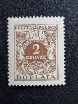 D66II ** Dopłata 2gr pap. cienki 1924r.