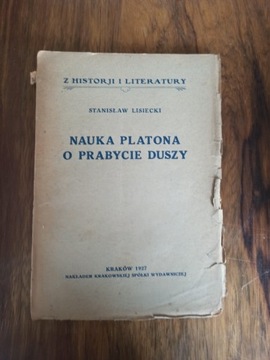 Lisiecki, Nauka Platona o prabycie duszy, 1927