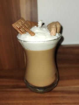 Świeca sojowa, cappuccino, około 170g