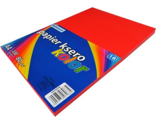 Papier ksero A4/100/80g kolor czerwony