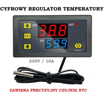 Regulator Temperatury NTC TERMOSTAT 230V 10A 