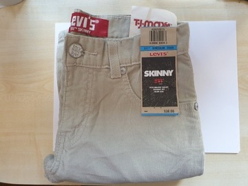 Spodnie sztruksowe Levi's Skinny 511 R.10 W25 L25