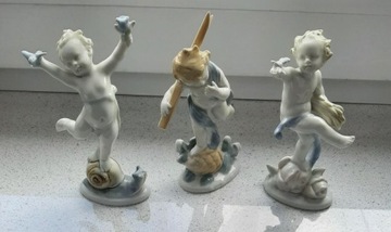 3 figurki Putto Metzler&Ortloff