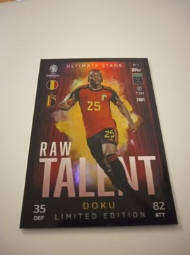 Topps Match Attax Euro 2024 Raw Talent Doku