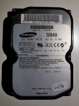 Dysk HDD 3,5 Samsung SV0844A 8,4GB PATA ATA