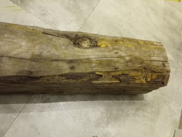 Belka nr 9 drewniana ręcznie ciosana 100 letnia