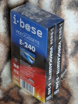 Kaseta wideo VHS i-base E-240 240 min nieużywana 