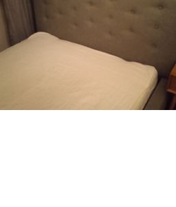 Rama łóżka 140x200 tapicerowana szara
