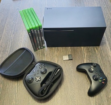 XBOX SERIES X 1TB +PAD ELITE 2+SEAGATE 1TB+5 GIER