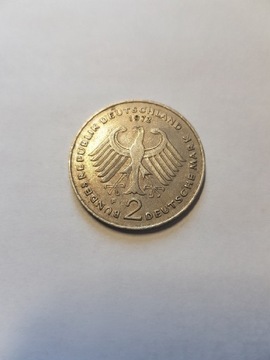 2 Deutsche Mark (F) 1972