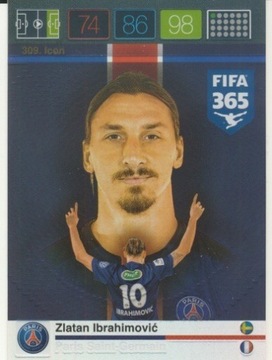 PANINI FIFA 365 2016 IBRAHIMOVIC PSG ICON