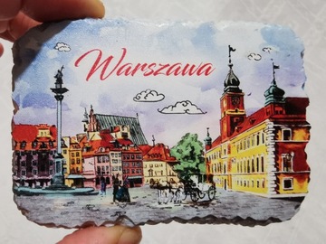 Magnes na lodówkę Warszawa Polska widokówka