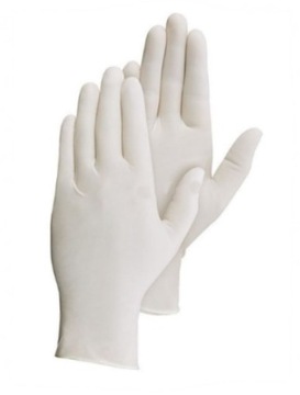Rękawiczki ochronne lateksowe pudrowane