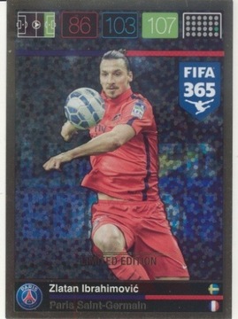 PANINI FIFA 365 2016 LIMITED IBRAHIMOVIC PSG