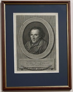 Moses Mendelssohn Żydowski filozof, 1787, judaica