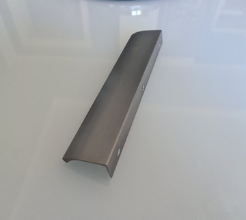 Uchwyt meblowy krawędziowy Edge Straight 200 mm aluminium szczotkowane 