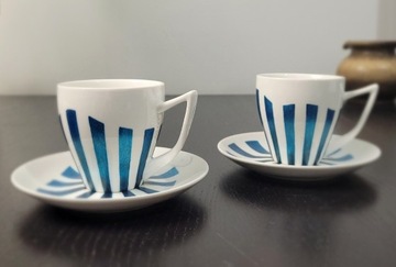 FILIŻANKI porcelana RĘCZNIE MALOWANE