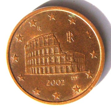 5 eurocent Włochy 2002