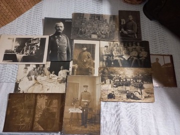 Pocztówki fotografie żołnierzy 1900r - 1930r. 