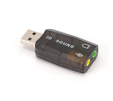 Karta Dźwiękowa Muzyczna Zewnętrzna USB 2xminijack