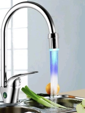 Kran LED 7-Kolorowy - Oszczędzający Wodę