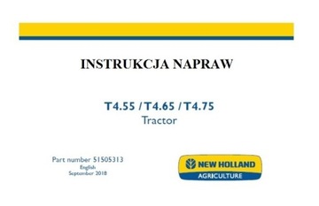 Instrukcja Napraw New Holland T 4.55, T 4.65, PL
