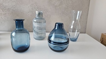 IKEA wazon szkło niebieski 