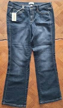 Czarne jeansy damskie John Baner rozmiar 44