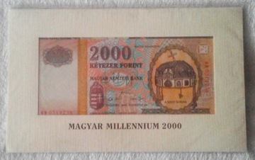 Banknot kolekcjonerski 2000 ft węgierski,milenijny