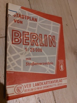 Mapa miasta Berlin