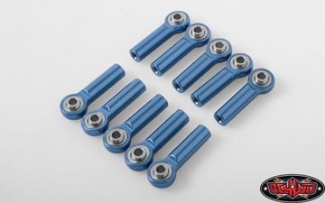 RC4WD M3 Long Straight Aluminum Rod Ends (Blue) 