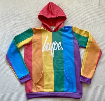 HYPE kolorowa bluza z kapturem kangurka hoodie 36/38 jak nowa