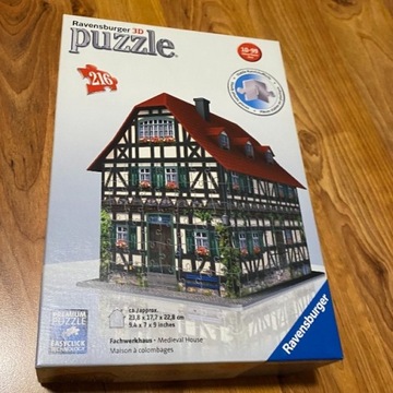 Ravensburger, puzzle 3D Średniowieczny Dom